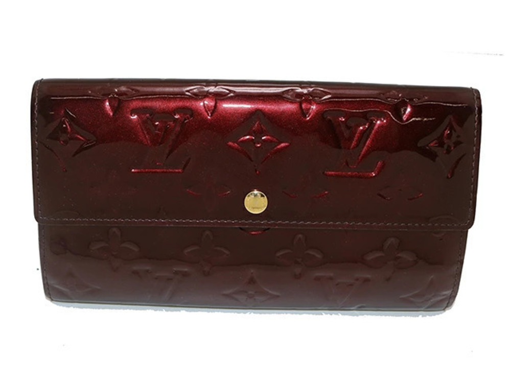 LOUIS VUITTON Portefeuille Sarah Vernis Amarante Purple Wallet